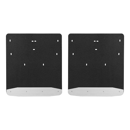 Luverne Truck Equipment 11-16 F250/F350/F450  DUAL WHEEL - REAR ONLY - 20IN X 23IN MUD GUARD-TEXTURED BLACK 251124